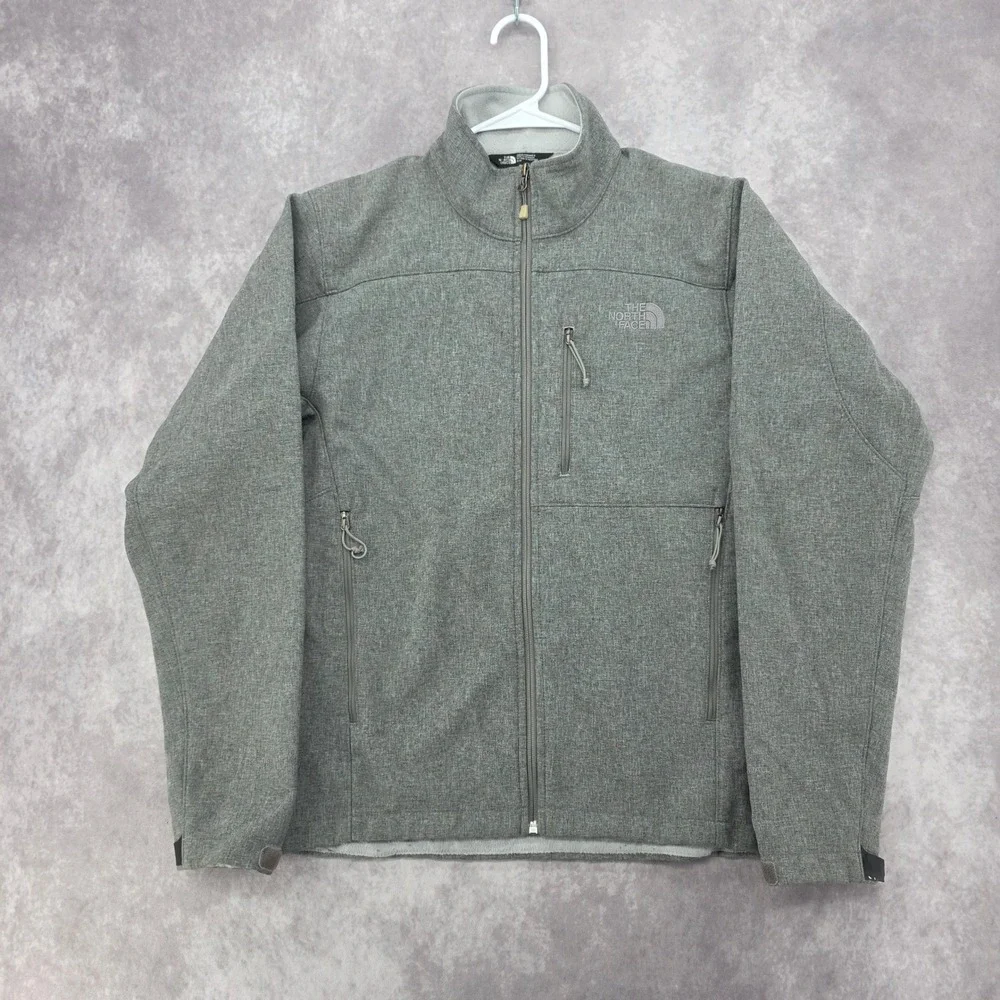 The North Face Apex Bionic WindWall Softshell Jacket Mens Small Grey Heather
